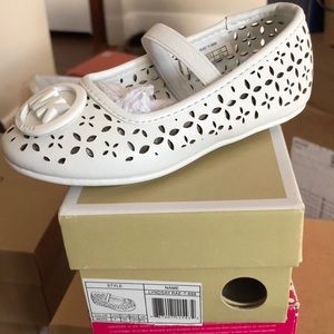 Michael Michael Kors toddler white flats